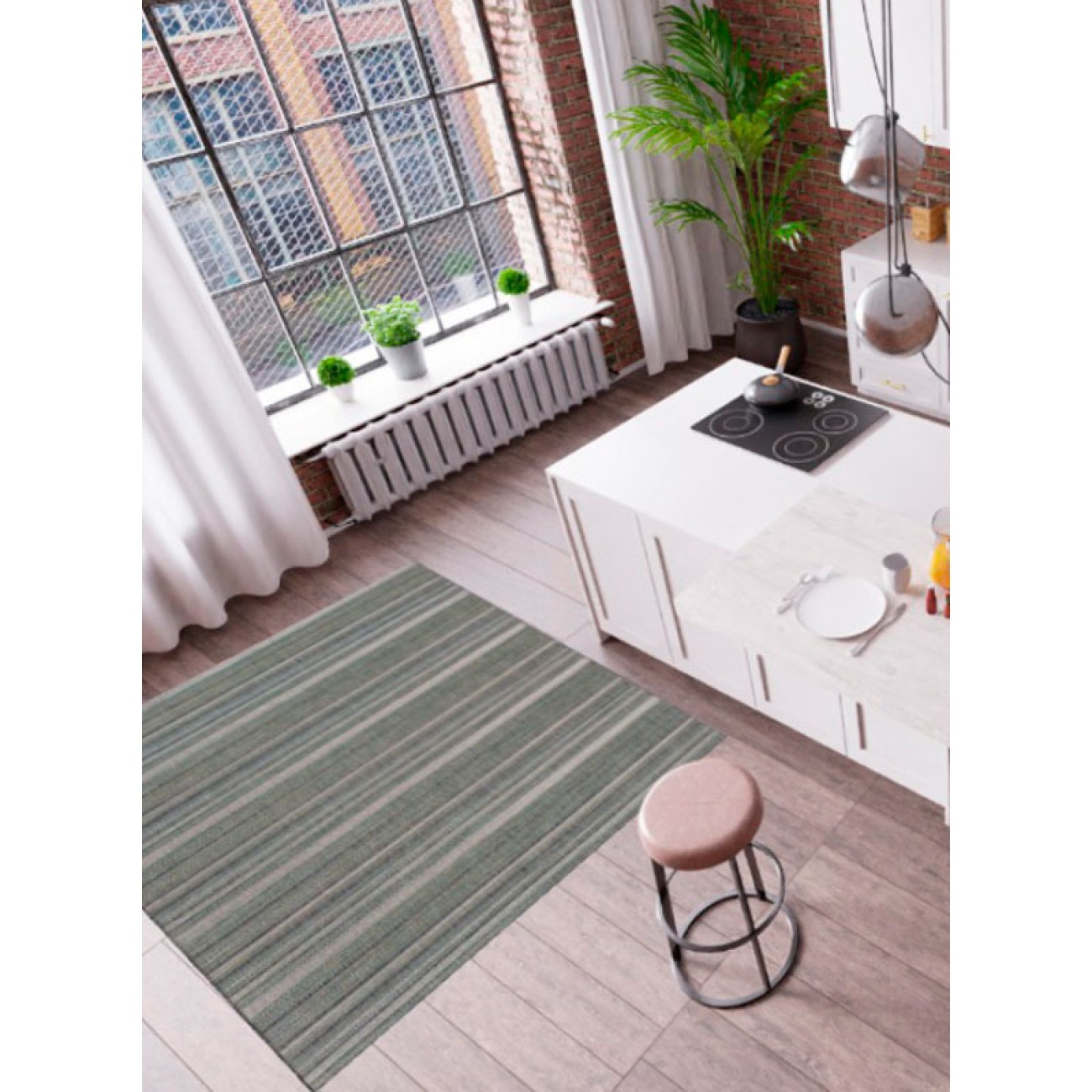 Tapete Sisal Magic 2168A Azul - 200x300