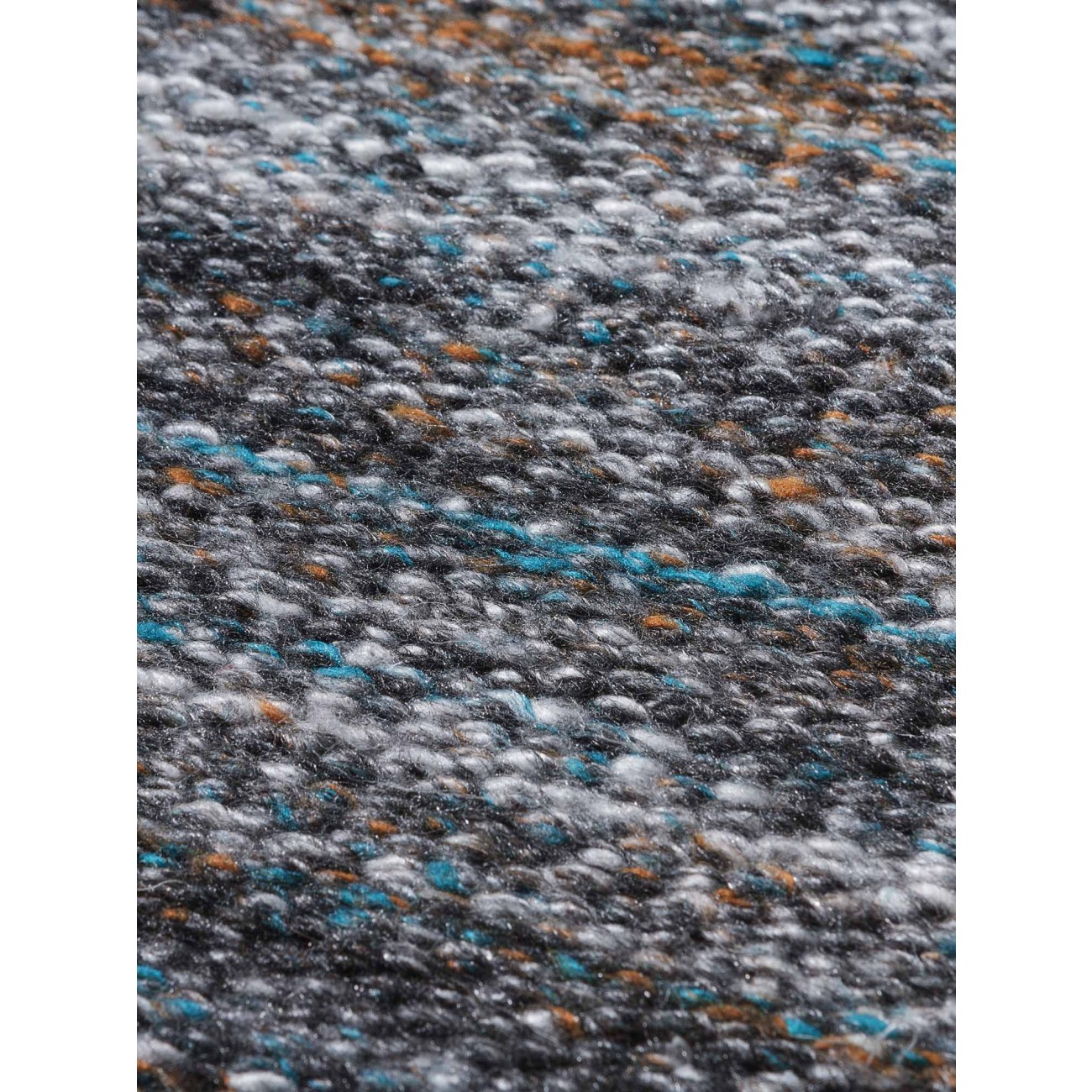 Tapete Kilim Cosmos Grafite Mix Redondo - Personalizável