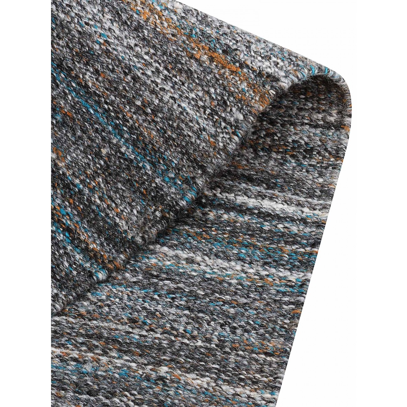 Tapete Kilim Cosmos Grafite Mix Redondo - Personalizável