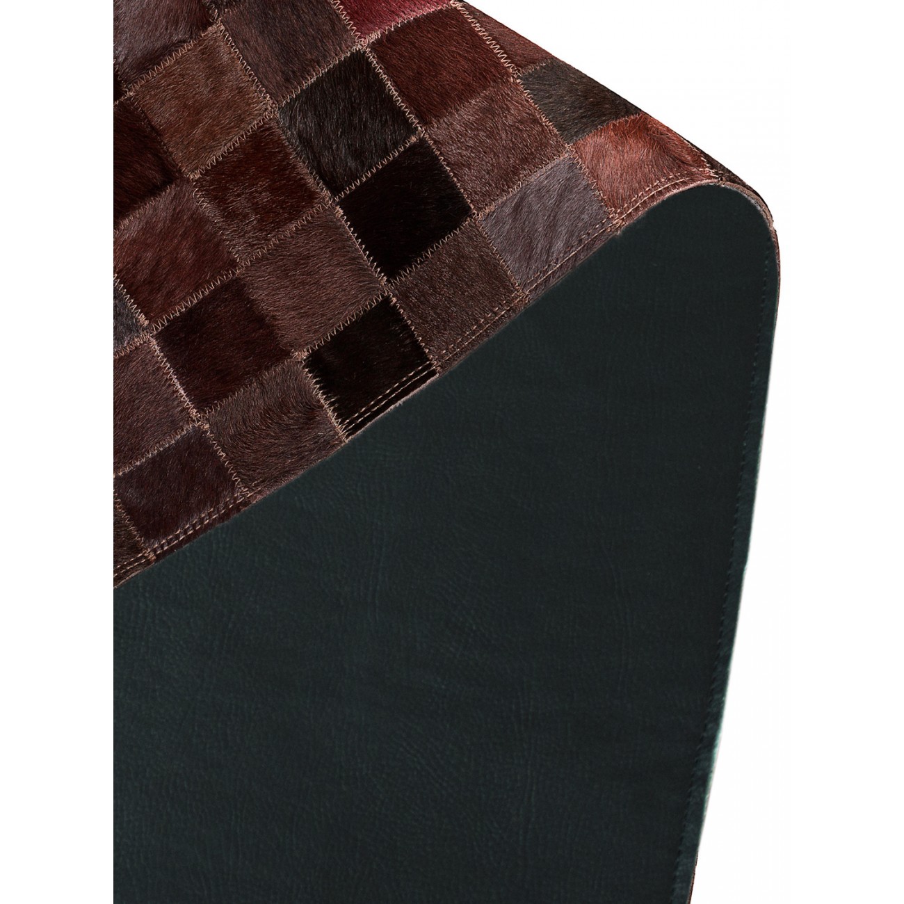 Tapete Couro Café (5x5) Redondo - Personalizável