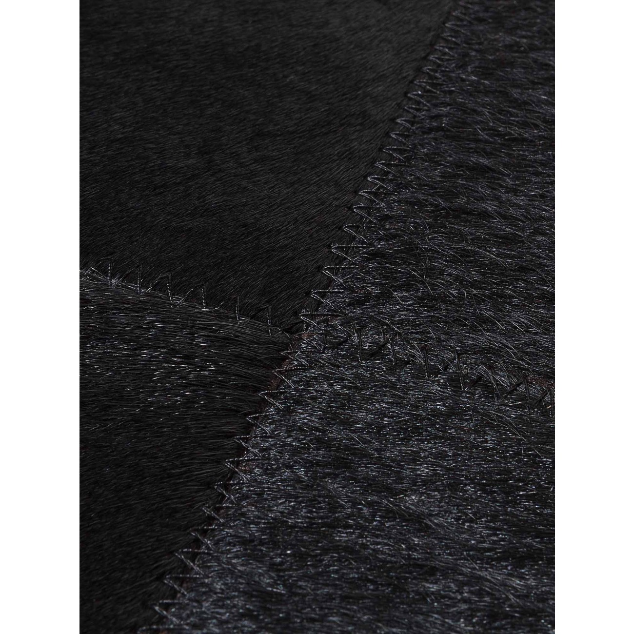 Tapete Couro Preto (20x20) Redondo - Personalizável