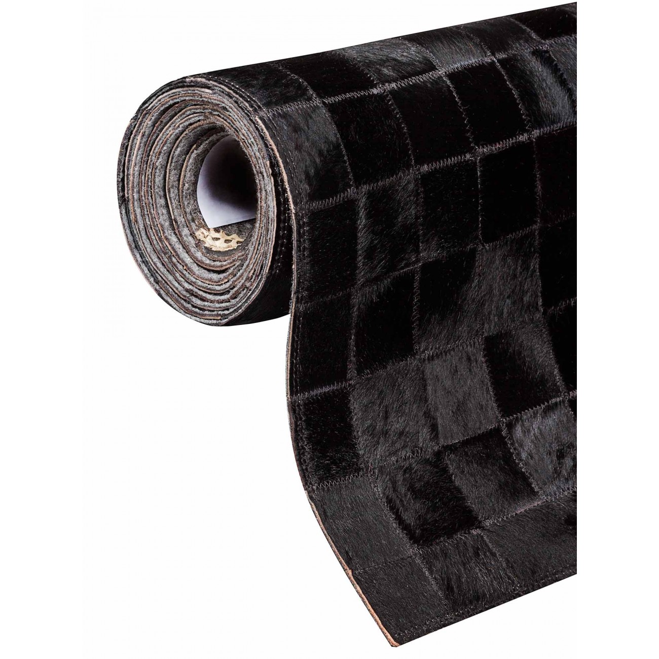 Tapete Couro Preto (5x5) Redondo - Personalizável