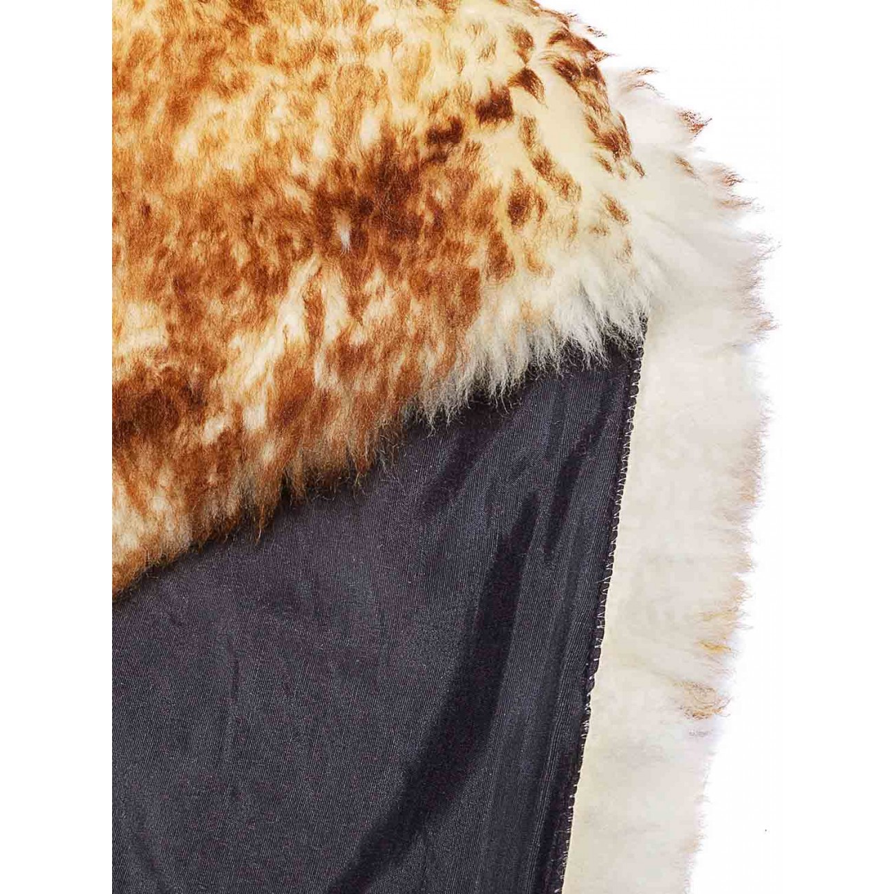 Tapete Pele de Carneiro Bege Chamuscado - Personalizável