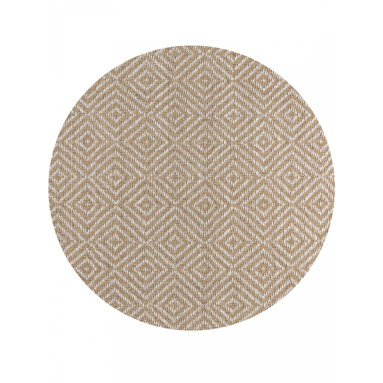 Tapete Sisal Diamante Redondo - Personalizável