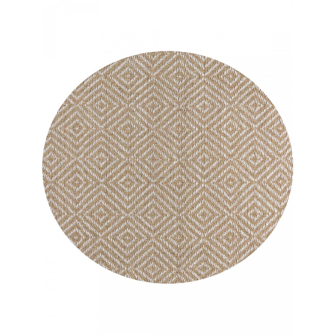 Tapete Sisal Diamante HD Redondo - Personalizável