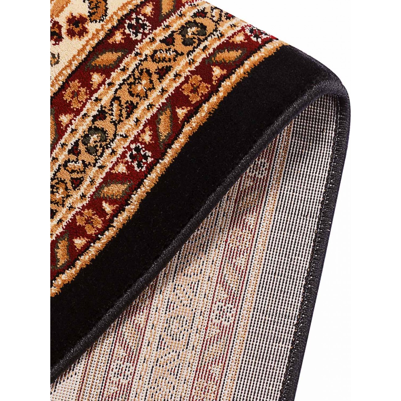 Tapete Tabriz Mahi Preto - 240x340