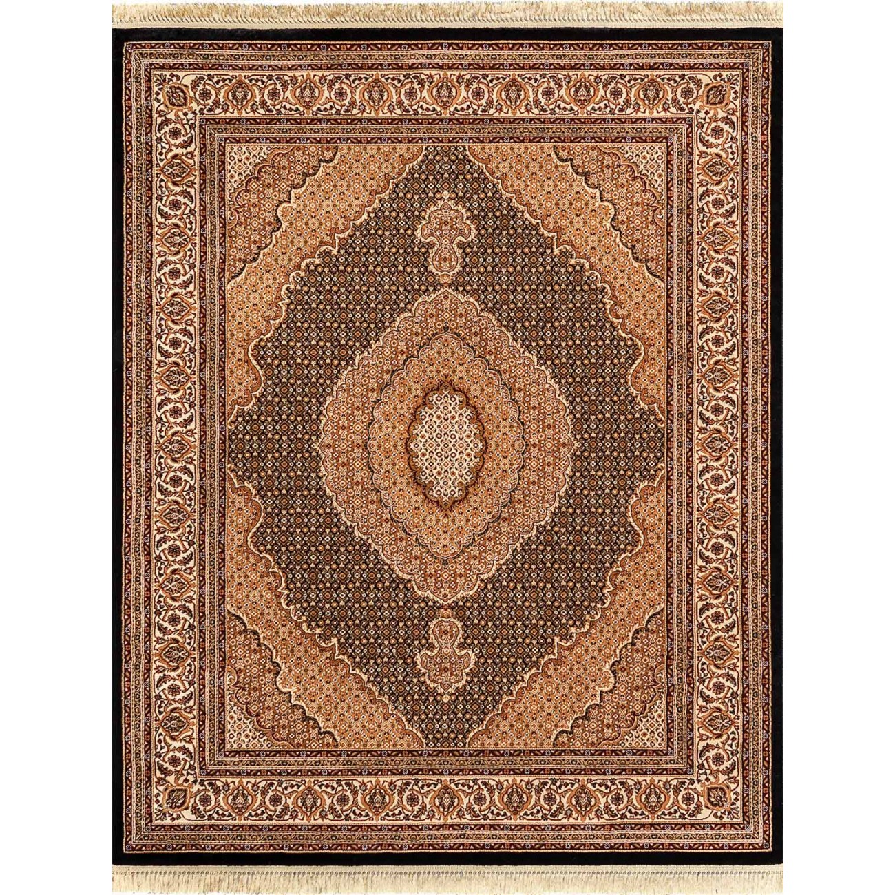 Tapete Tabriz Mahi Preto - 300x500