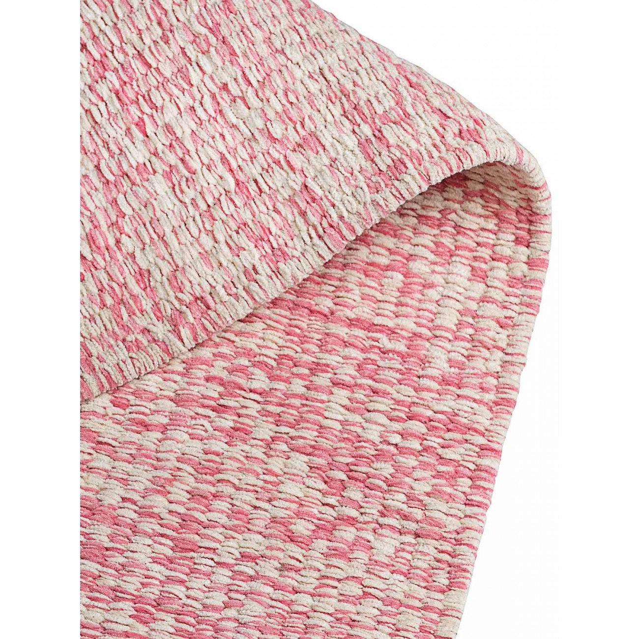 Tapete Tear Cru e Rosa Redondo - Personalizável