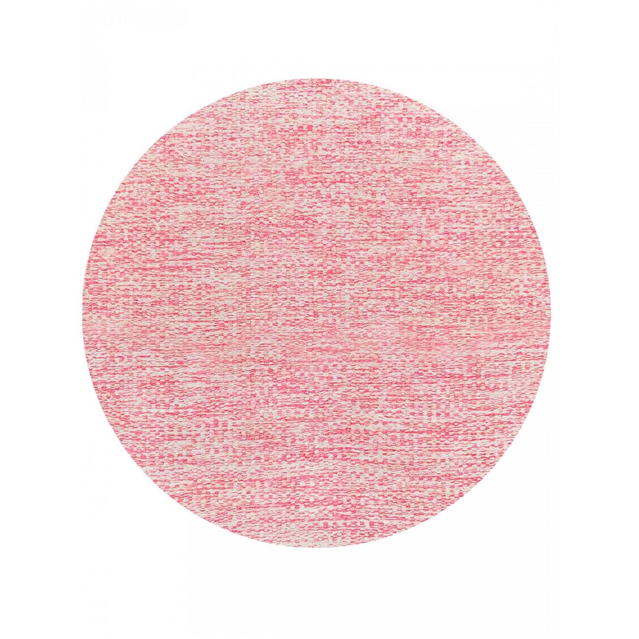 Tapete Tear Cru e Rosa Redondo - Personalizável