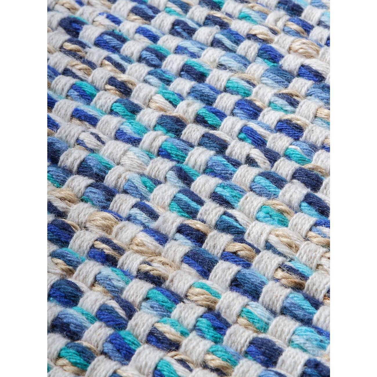 Tapete Tear Cubes Azul Redondo - Personalizável