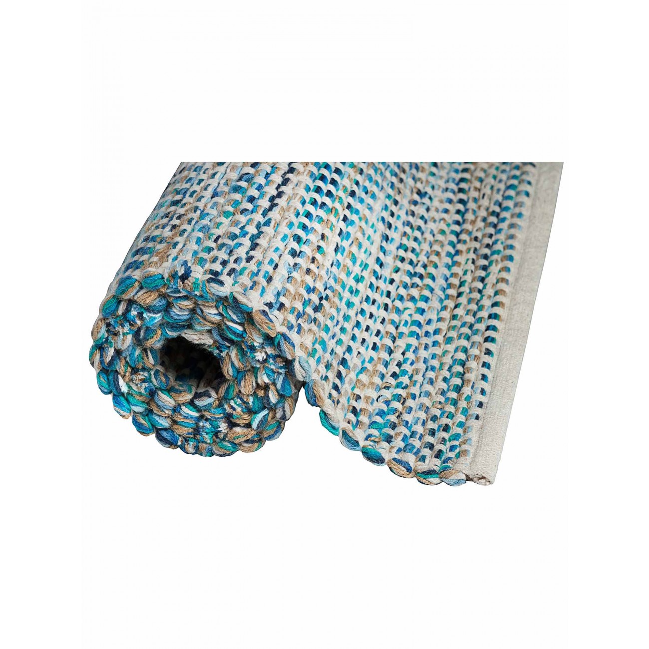 Tapete Tear Cubes Azul Redondo - Personalizável