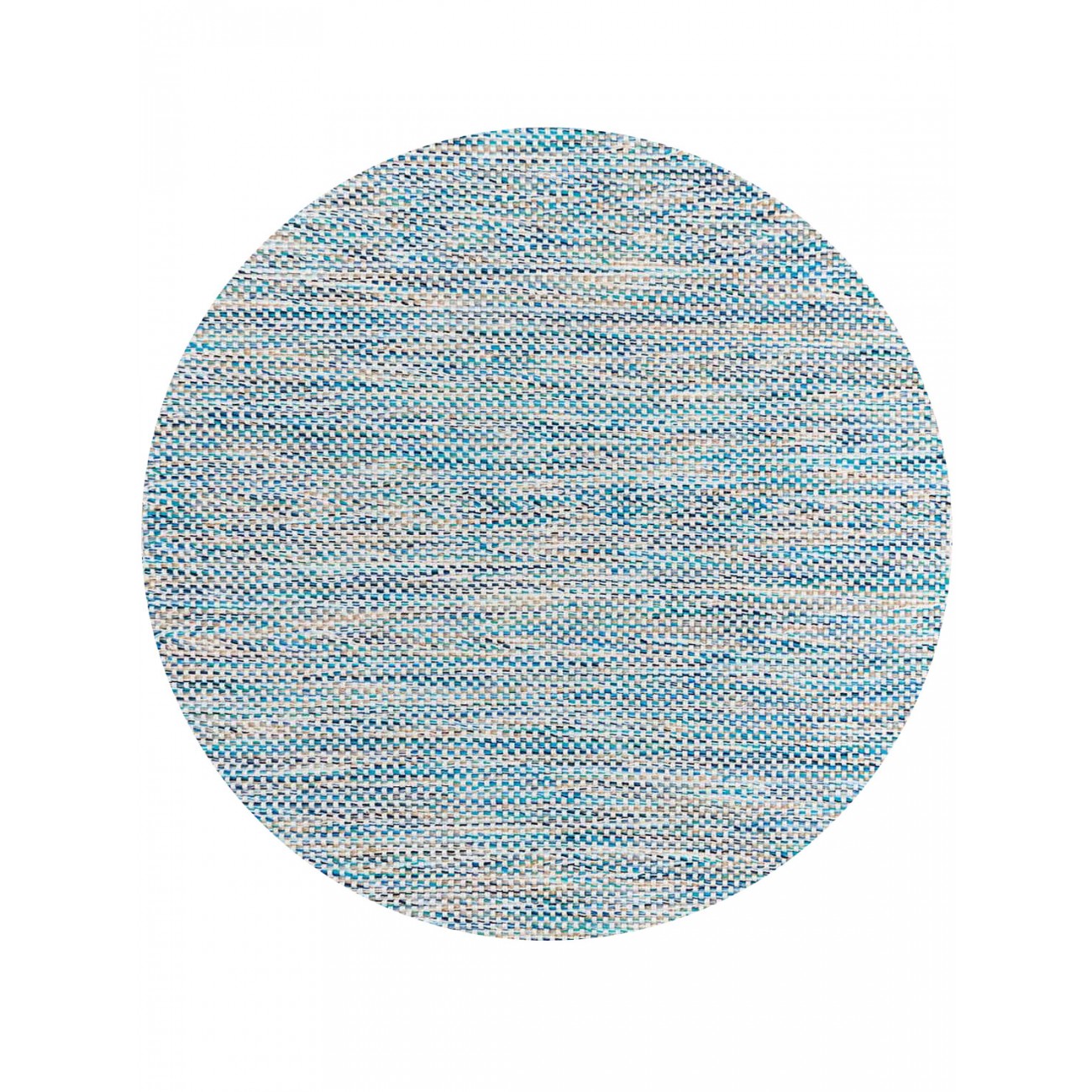 Tapete Tear Cubes Azul Redondo - Personalizável