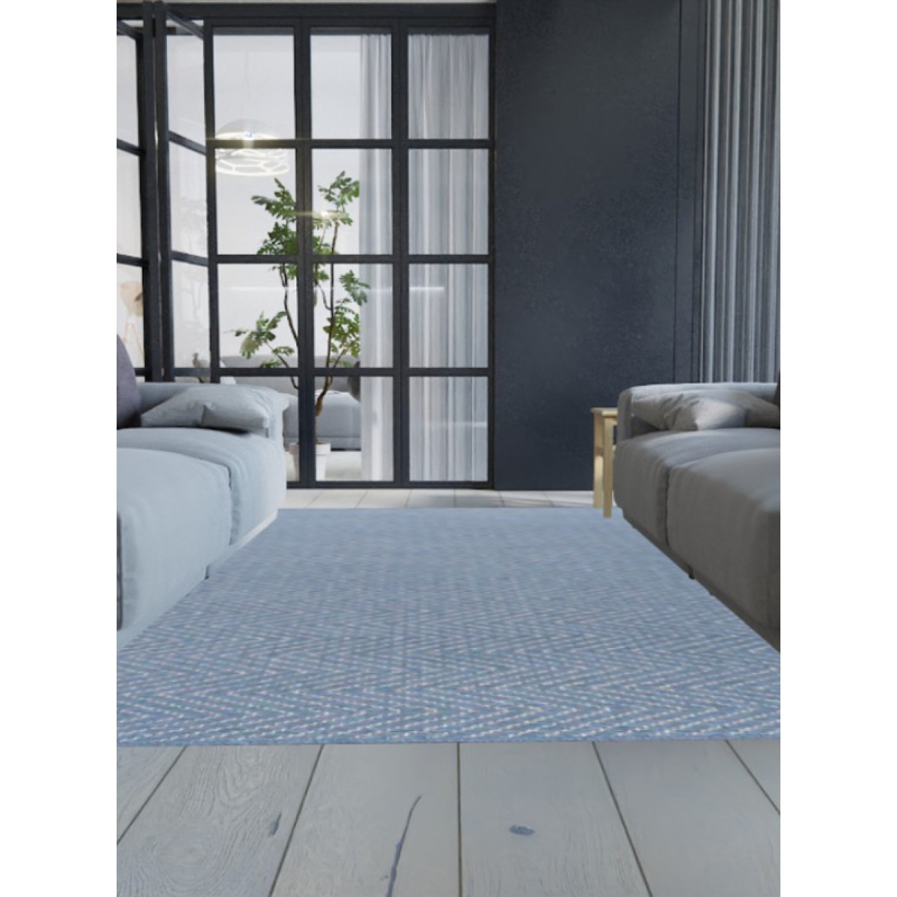 Tapete Tear Escama de Peixe Azul - Personalizável