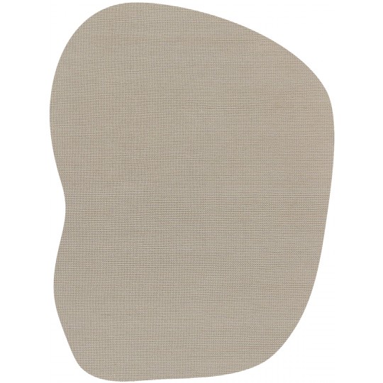 Tapete Java Santro Liso Cru e Cinza claro Orgânico 2