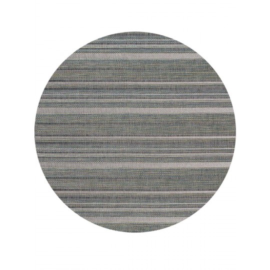 Tapete Sisal Magic 2168A Azul Redondo - Personalizável