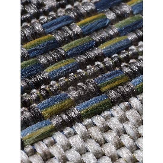 Tapete Sisal Magic 2168A Azul - 250x300