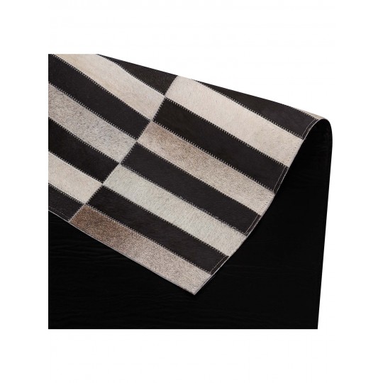 Tapete Couro Loire Cinza Redondo - Personalizável