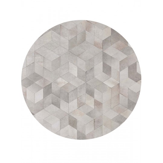 Tapete Couro Folia Redondo - Personalizável