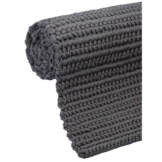 Tapete Tear Corda Náutica TD318 Chumbo Redondo - Personalizável