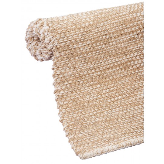 Tapete Tear TD317 Marrom e Cru Redondo - Personalizável