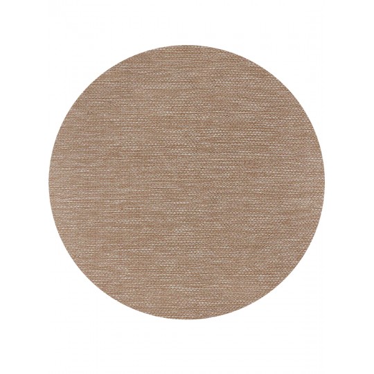 Tapete Tear TD317 Marrom e Cru Redondo - Personalizável