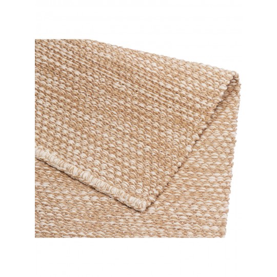 Tapete Tear TD317 Marrom e Cru Redondo - Personalizável