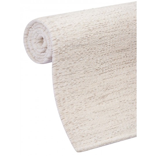 Tapete Tear TD326 Cru Com Cinza Redondo - Personalizável