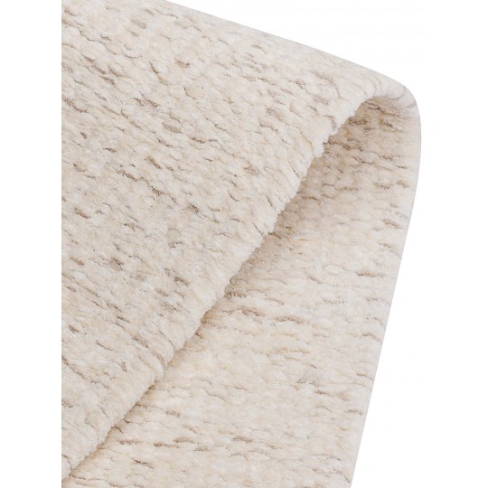 Tapete Tear TD326 Cru Com Cinza Redondo - Personalizável