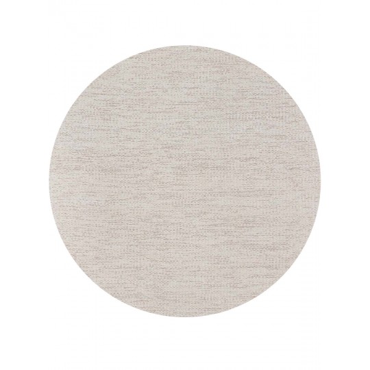 Tapete Tear TD326 Cru Com Cinza Redondo - Personalizável