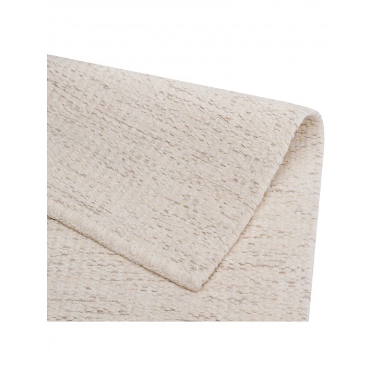 Tapete Tear TD326 Cru Com Cinza Redondo - Personalizável