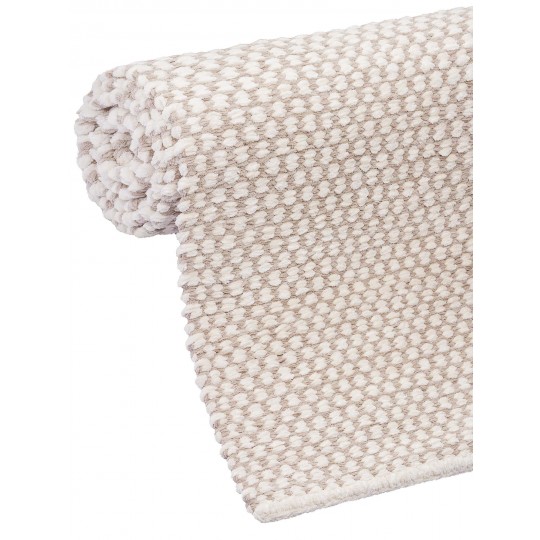 Tapete Tear TD319 Branco e Cinza Redondo - Personalizável