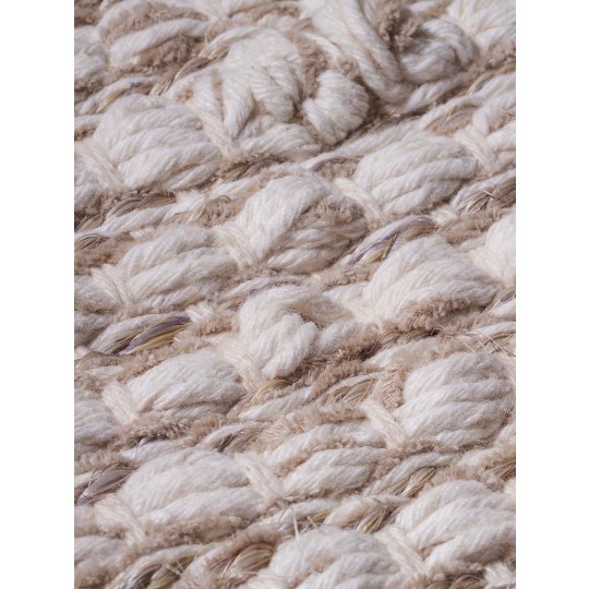 Tapete Tear TD321 Branco e Cinza Redondo - Personalizável