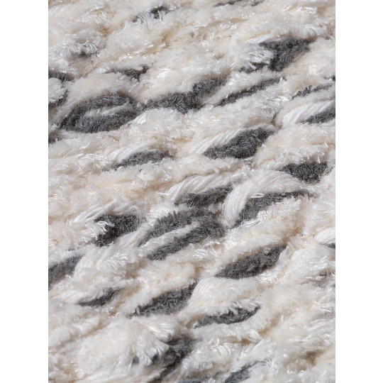 Tapete Tear TD323 Branco e Cinza - Personalizável