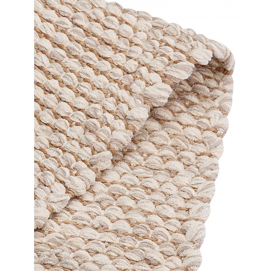 Tapete Tear TD316 Cinza Claro com Cru Redondo - Personalizável