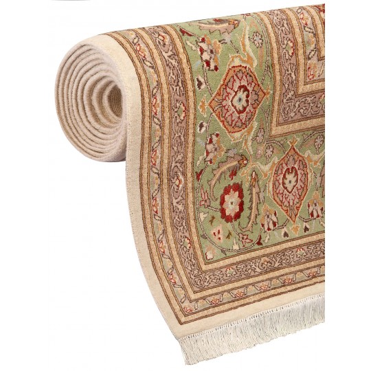 Tapete Tabriz Paquistanês Verde