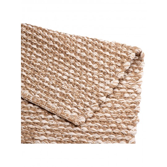 Tapete Tear TD328 Marrom e Branco Redondo - Personalizável