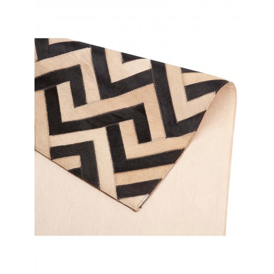 Tapete Couro Reuss Bege Claro Redondo - Personalizável