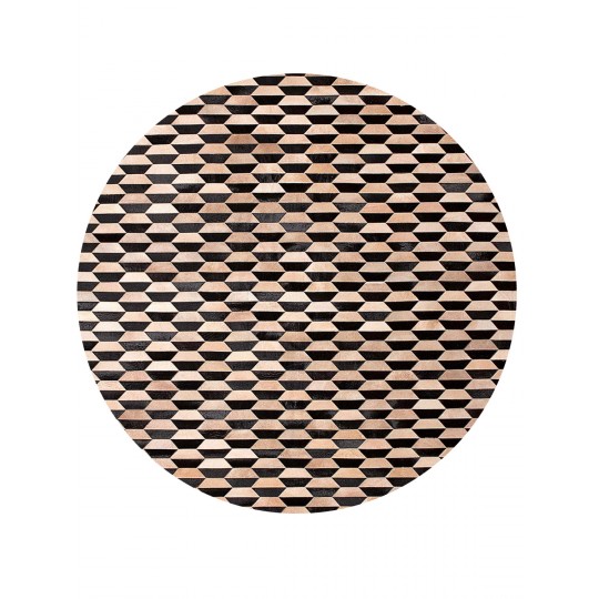 Tapete Couro Rolante Redondo - Personalizável