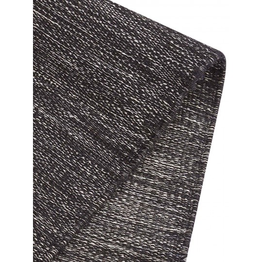 Tapete Kilim Viscose Preto - 350x500