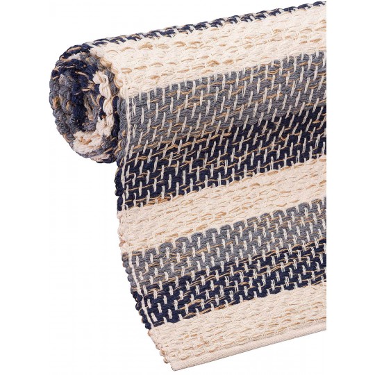 Tapete Tear Plus Listras Marinho - Personalizável