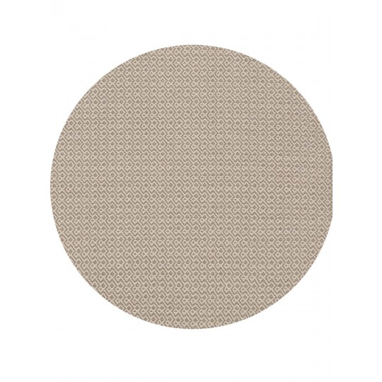 Tapete Tear Irapuã Cinza e Cru Redondo - Personalizável