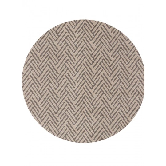 Tapete Sacramento Arrow Bege Redondo - Personalizável