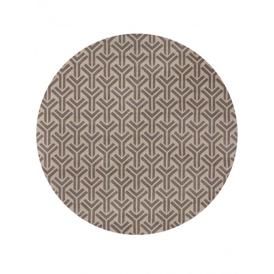 Tapete Sacramento Key Bege Redondo - Personalizável