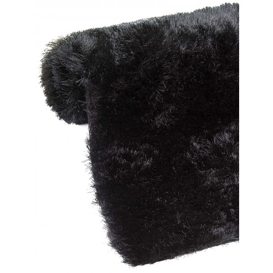 Tapete Shaggy Firenzi Preto - 200x300