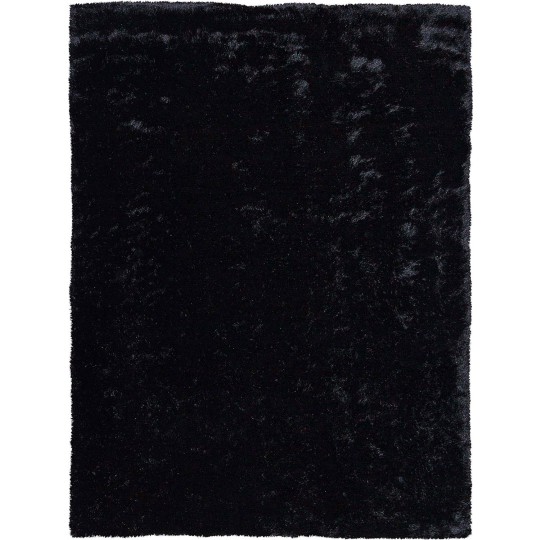 Tapete Shaggy Firenzi Preto - 200x300