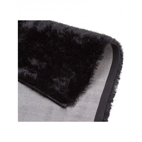 Tapete Shaggy Firenzi Preto - 250x350