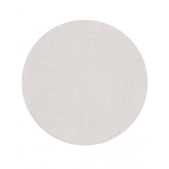 Tapete Pele de Coelho Cinza Redondo - Personalizável