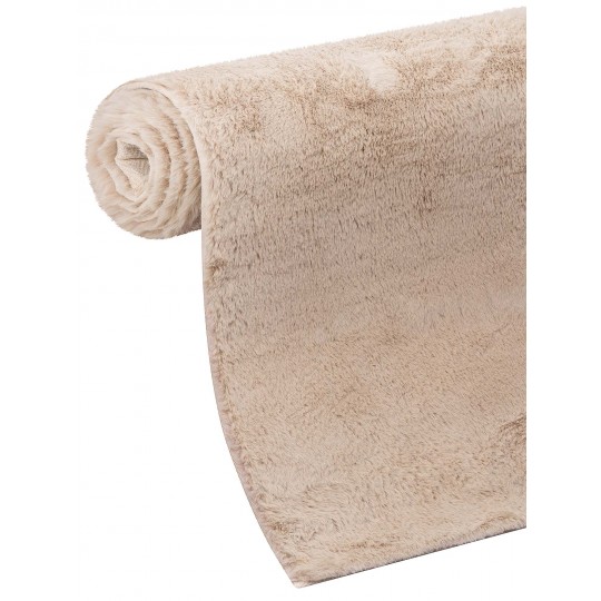 Tapete Pele de Coelho Bege - 200x300