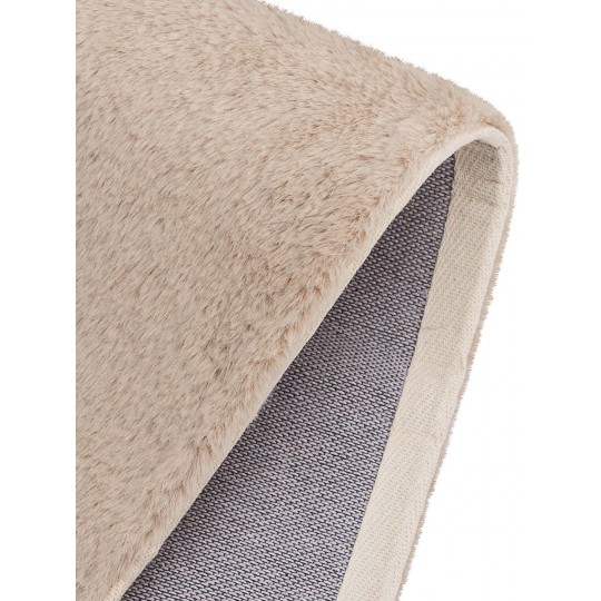 Tapete Pele de Coelho Bege - 200x250
