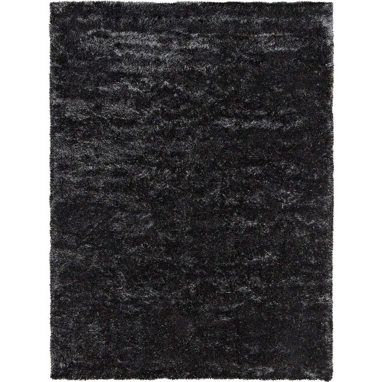 Tapete Shaggy Firenzi Mix Preto - 300x400
